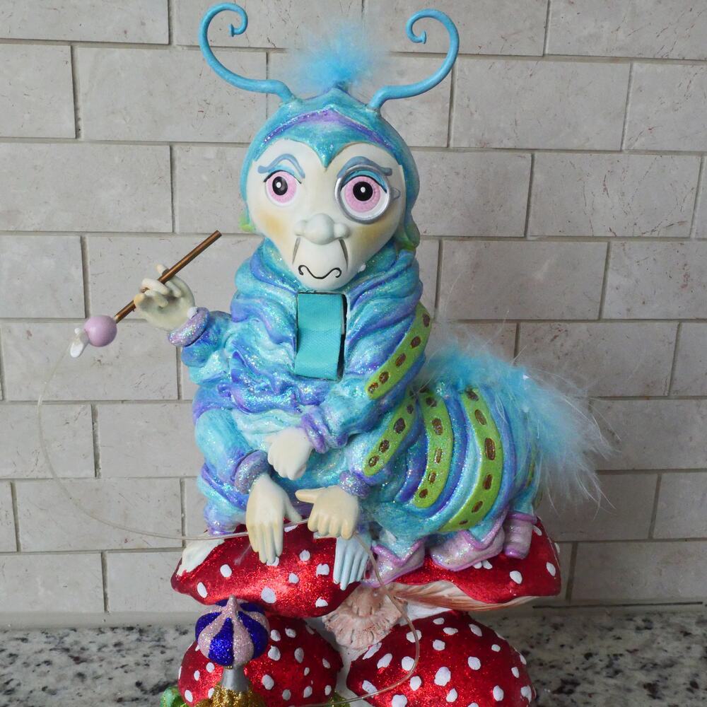 NEW Kurt Adler 15-inch Hollywood Caterpillar Nutcracker Alice in Wonderland - Picture 12 of 16